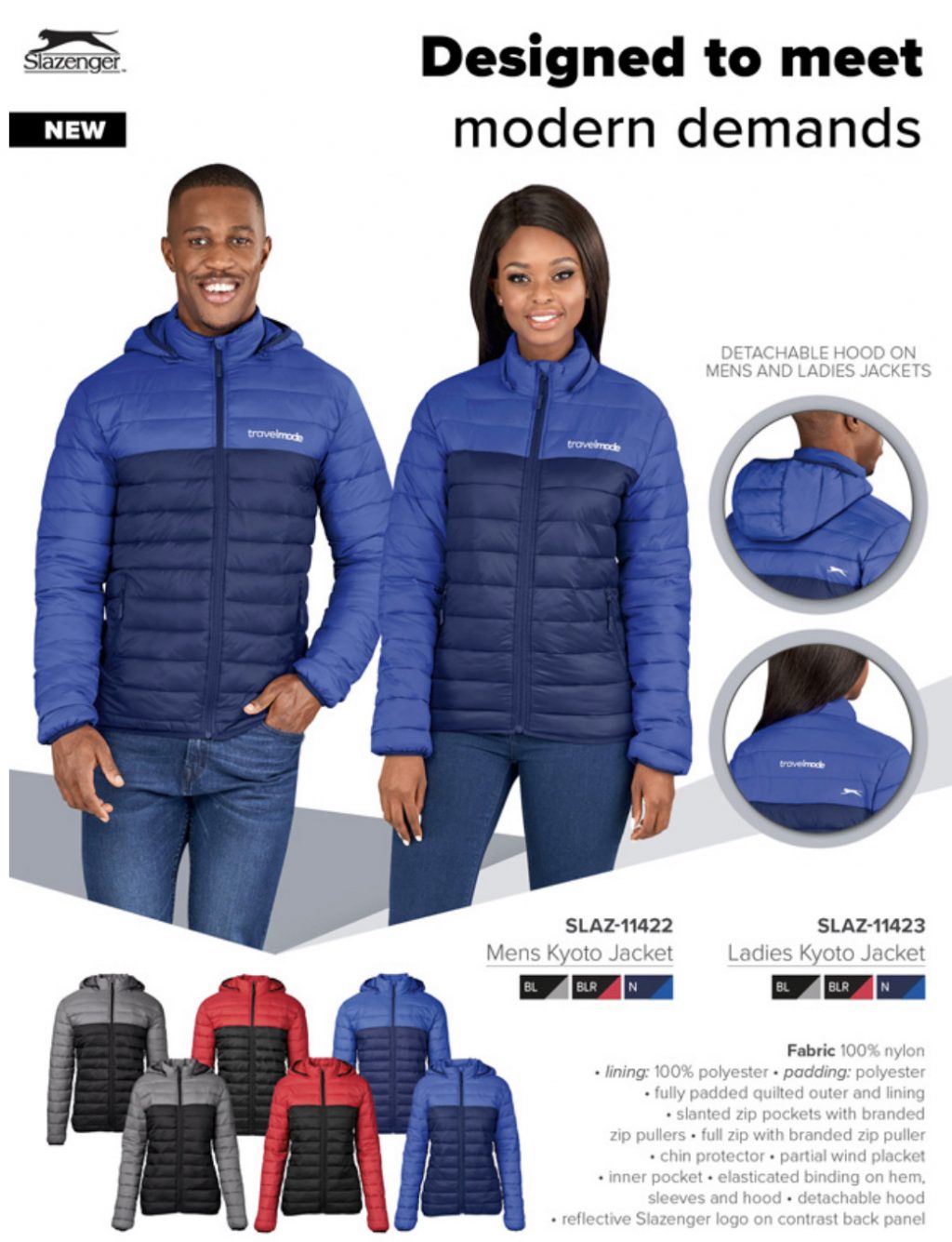 Slazenger NEW RANGE, Men's & Ladies Kyoto Jackets